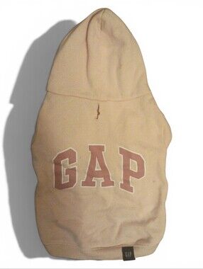 GAP - Pets Classic Logo Dog Hoodie - Tan Beige Soft, Warm M Fleece